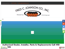 Tablet Screenshot of garagedoorsmaryland.net
